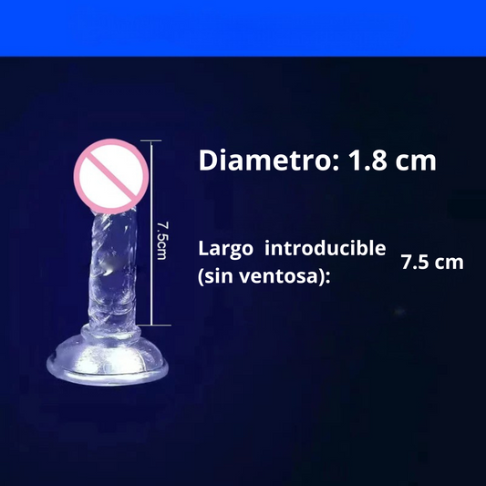 Consolador Realista Transparente