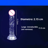 Consolador Realista Transparente