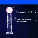Consolador Realista Transparente
