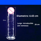 Consolador Realista Transparente